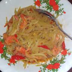 รูปของ Tumis udang pepaya muda