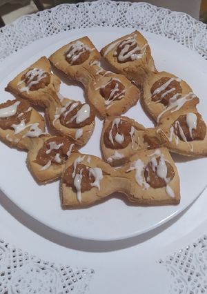 Una foto de Galletas Moñitos de Dulce de  leche