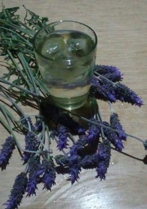 Una foto de Cubitos de hielo de lavanda