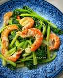 Cải Hoa Hồng Xào Tôm