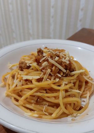 Foto resep Spaghetti Bolognese (Homemade Sauce) Pasti Enak