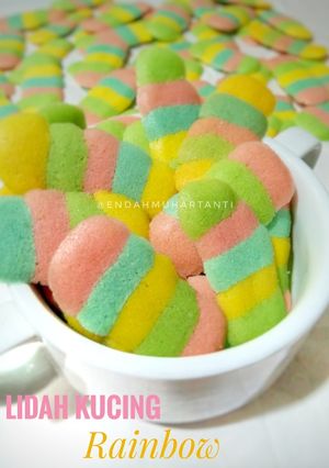 Foto resep Lidah Kucing Rainbow