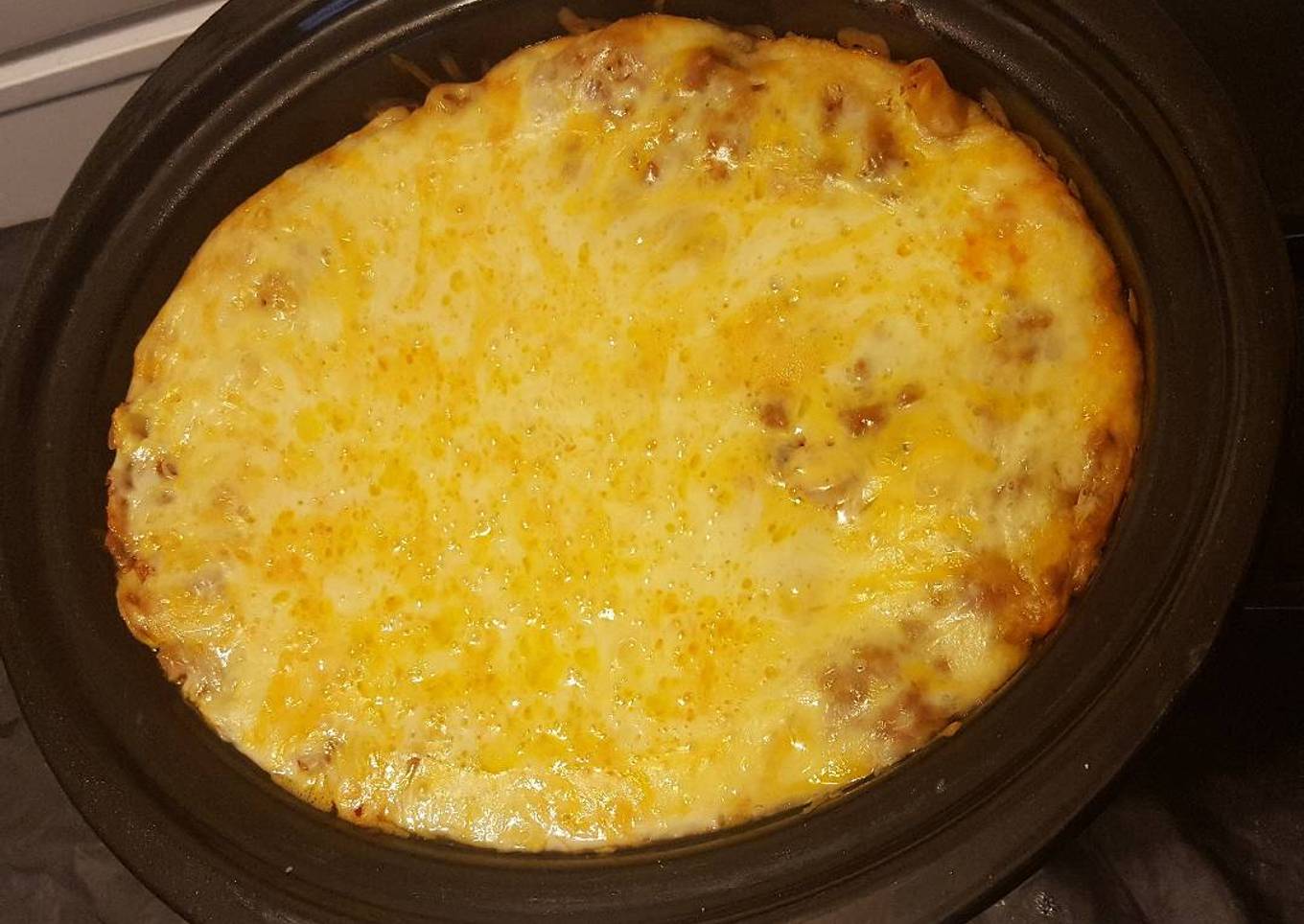 Fried Sharon bread in a slow cooker
