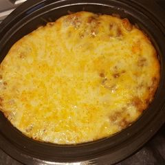 A picture of Sharon's Slow Cooker Baked Ziti.