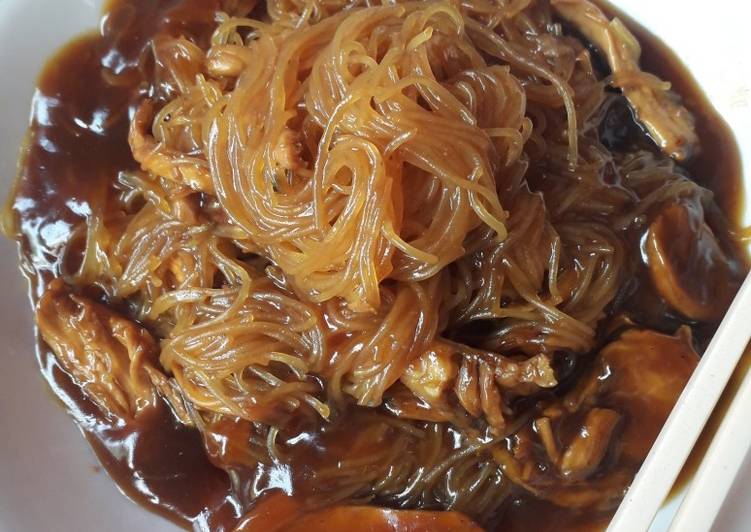 Resep JajngHun / jajangmyeon KW 12 😁 / bihun masak kecap Anti Gagal