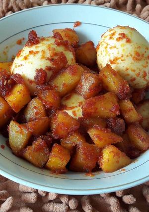 Foto resep Kentang dan Telur Balado