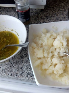 Una foto de Patatas aplastadas