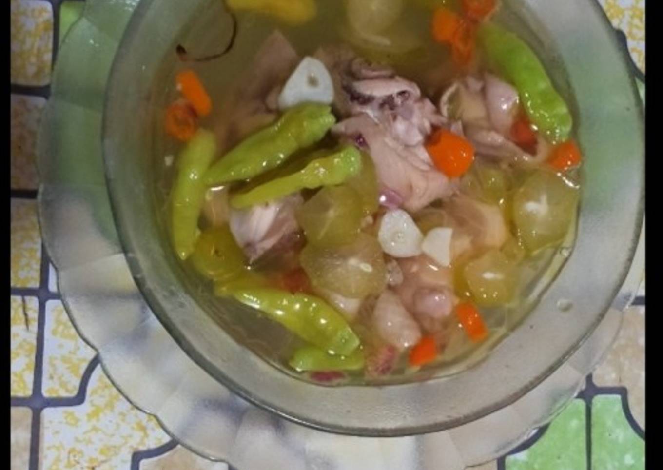 Garang asem ayam pedas kuah bening