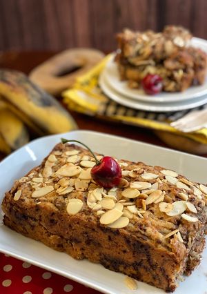 Foto resep Eggless Banana Cake ala Tiger Kitchen, tanpa mixer!