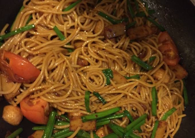 Resipi Spaghetti Goreng Oleh Affzan Zulkifli Affy Cookpad