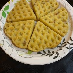 Savoury waffles in silicon mould A picture of Savoury waffles in silicon mould.