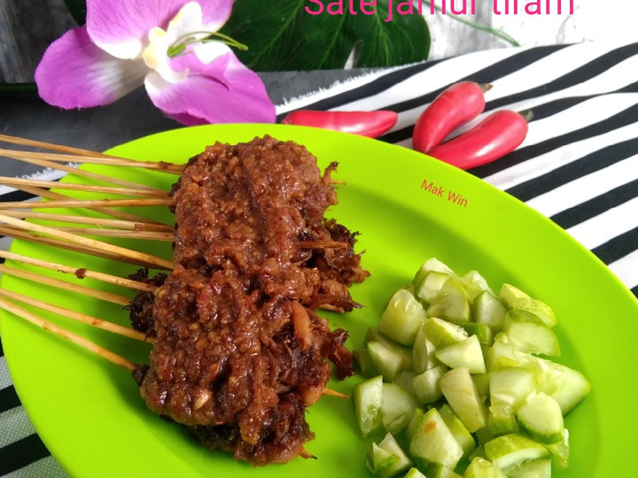 Resep Sate jamur tiram Anti Gagal