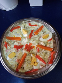 Una foto de Ensaladilla rusa a mi estilo, pero vegetariana