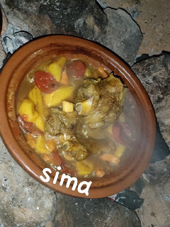 صورة لوصفة طاجين الغرب لحم الخروف مع الخضار🍖🥔🥕🍅😍