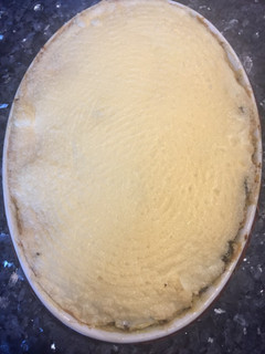 Una foto de Pastel de choclos y berenjenas delicioso