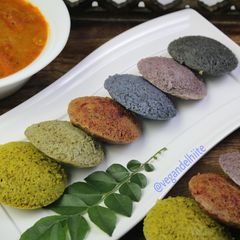 A picture of Rainbow idli.