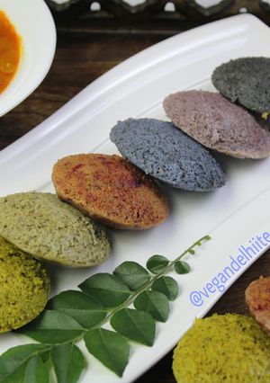 A picture of Rainbow idli.