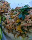 Vegetales con salsa mostaneza tipo rancho!