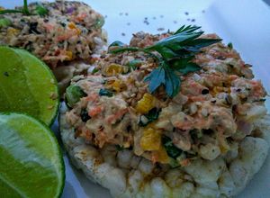 Una foto de Vegetales con salsa mostaneza tipo rancho!