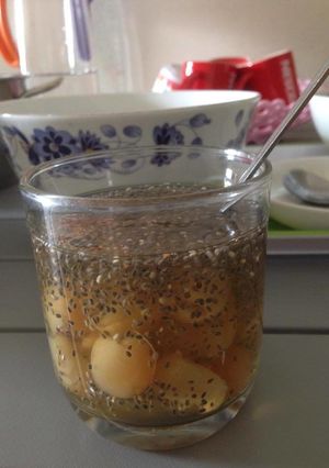 Hình của món Atiso Long Nhãn Hưng Yên.