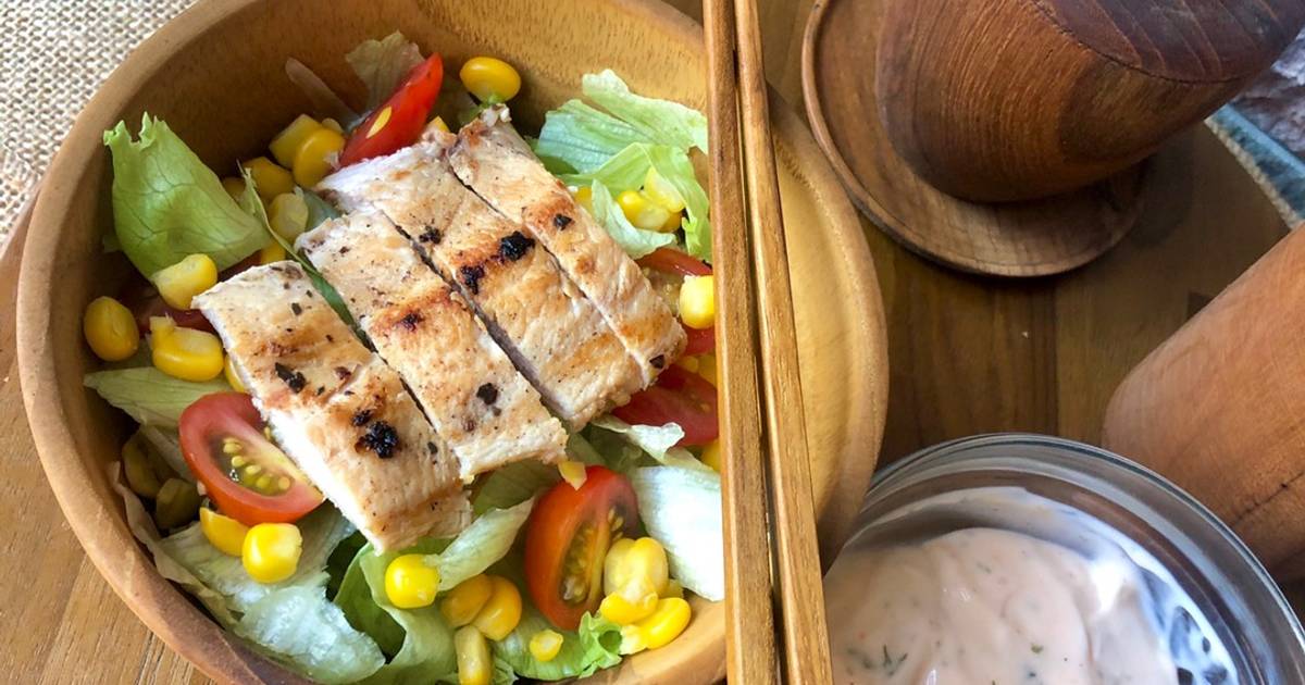 35 resep chicken caesar salad enak dan sederhana ala