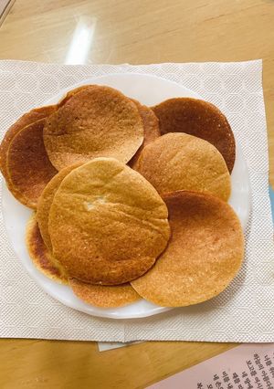 Hình của món Pancake chuối yến mạch giảm cân.