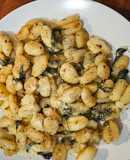 معكرونة نوكي البطاطا الحلوة الايطالية (sweet potato Gnocchi) بنكهة الميرمية