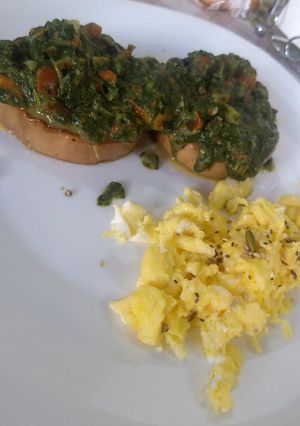 Una foto de Zapallo con salsa de acelga 🌱