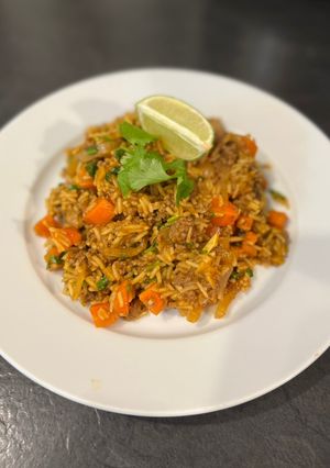 A picture of One pan beef keema.