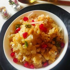A picture of Potato sabudana khichdi.