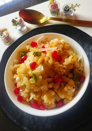 A picture of Potato sabudana khichdi.