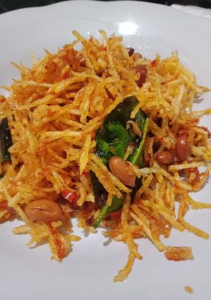 Foto resep Kering kentang asam manis