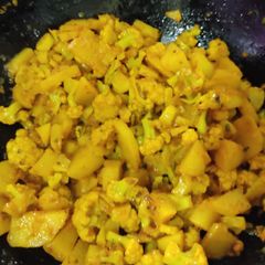 A picture of Aloo ghobi ki veg.