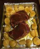 Beef stake with potatoes