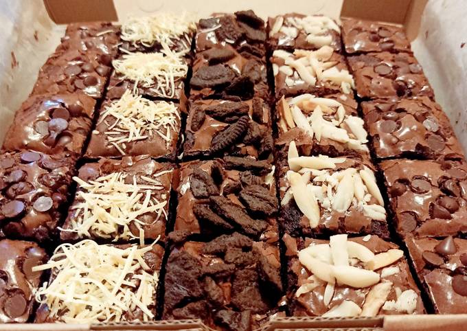 Brownies Sekat Ukuran Sendok