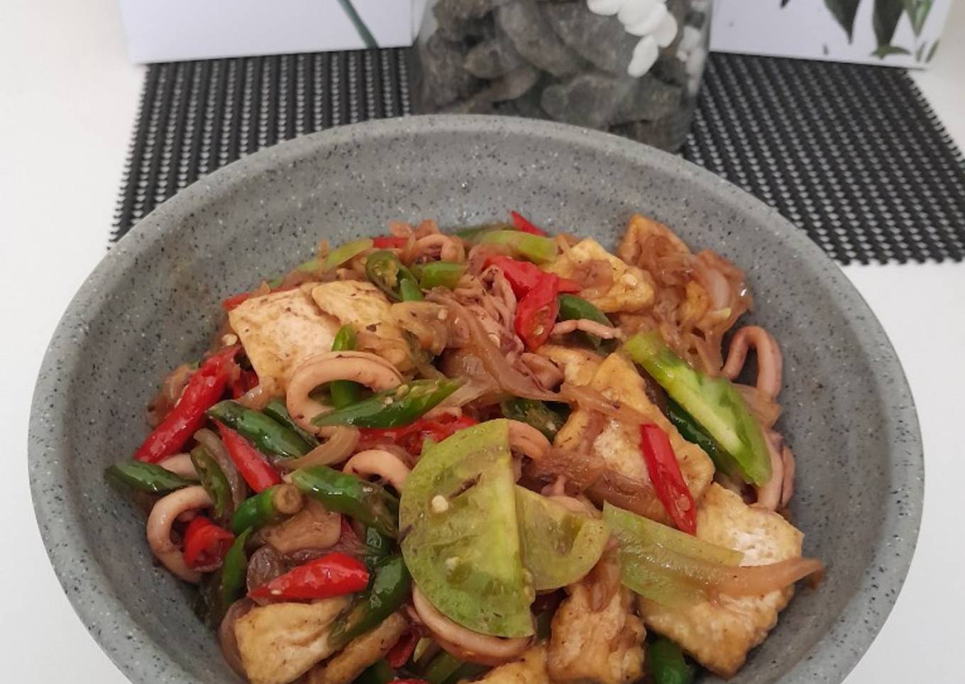 Oseng-oseng Cumi Tahu