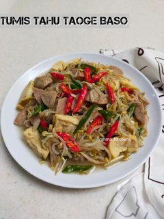Foto resep Tumis Tahu Taoge Baso