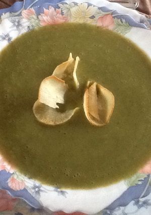 Una foto de Crema de espinaca
