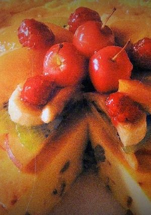 Foto principal de Flan pastelero al horno con frutas