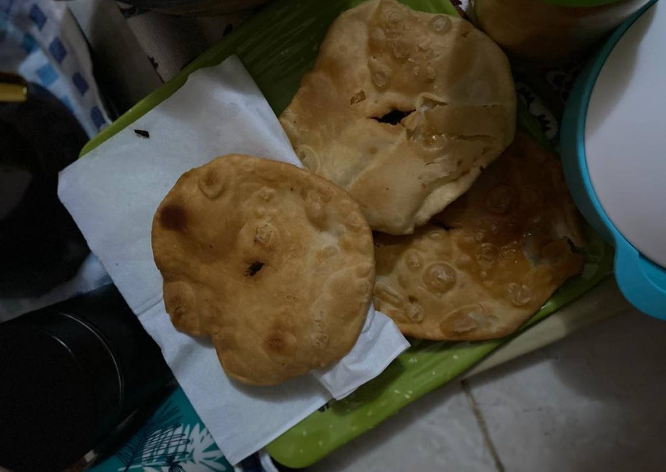 Fateer fried plat bread