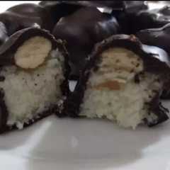 Una foto de Bombones al estilo Almond joy
