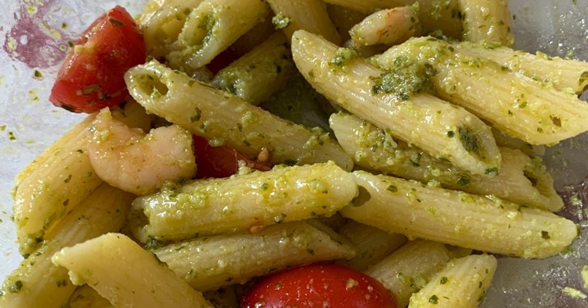 Ricetta Pasta Fredda Pesto, Pomodorini E Gamberetti di Sara Capirola ...