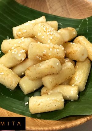Foto resep Grilled garaetteok with butter