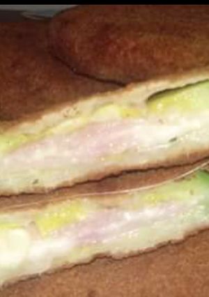 Una foto de Milanesas de zapallitos rellenas
