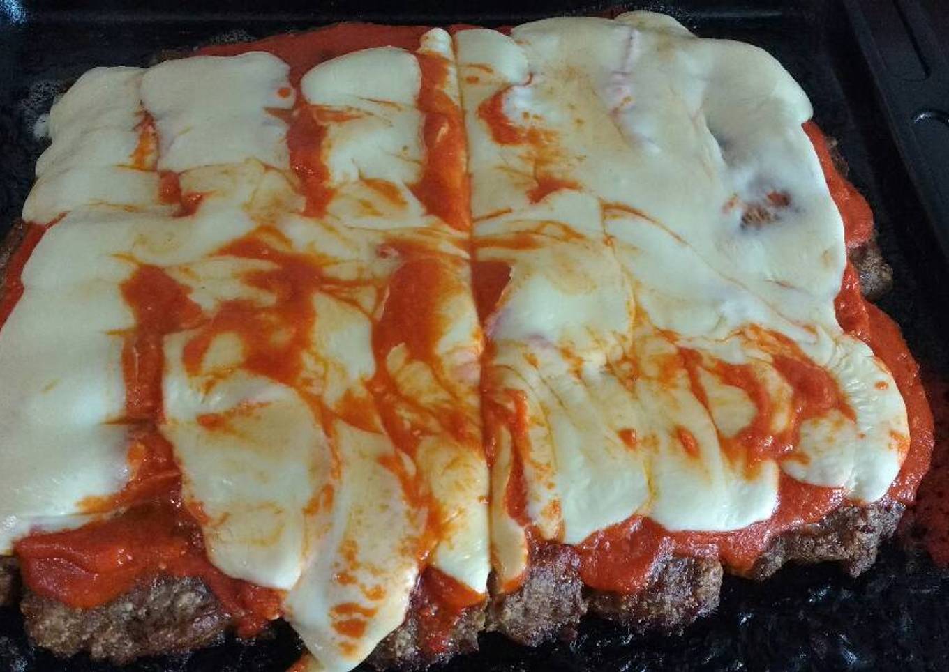 Pizza de carne picada