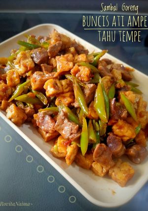 Foto resep Sambal Goreng Buncis Ati Ampela Tahu Tempe