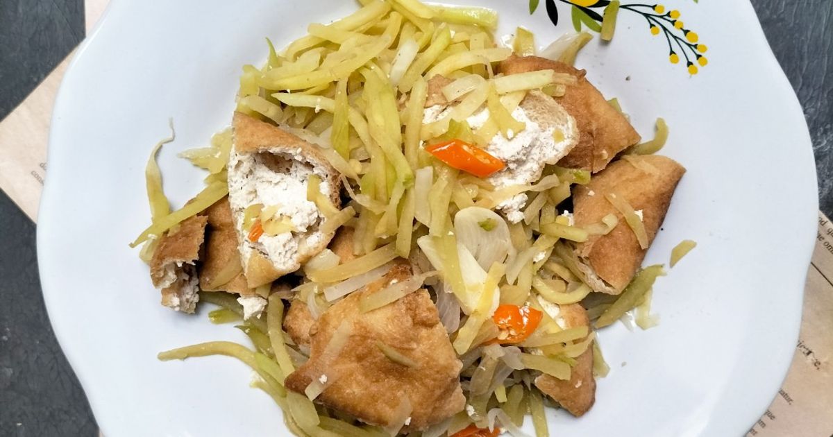 Tumis Labu Siam Tahu