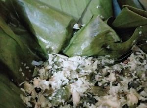 Foto resep Botok daun bawang merah