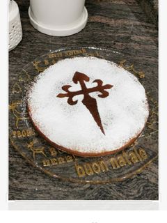 Una foto de Tarta de Santiago