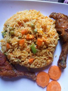 Dafadukan shinkafa mai kayan lambu ainihin hoton girkin